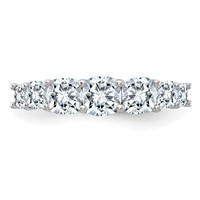 14K White Gold Band Mounting view 5
