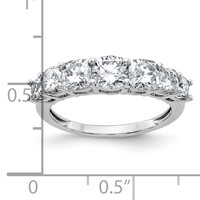 14K White Gold Band Mounting view 3