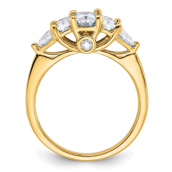 5 Stone Moissanite Engagement Rings