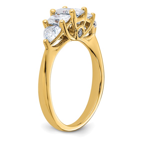 5 Stone Moissanite Engagement Rings