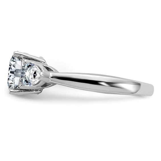 3 Stone Moissanite Engagement Rings