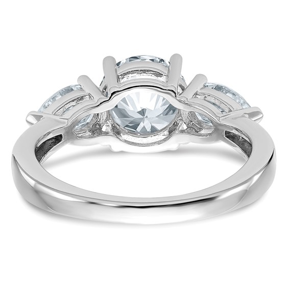 3 Stone Moissanite Engagement Rings