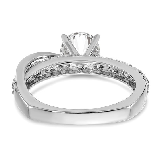 14k Two-tone Diamond Semi-Mount Engagement Ring