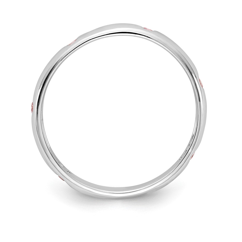 14k White Gold 6-stone Pink Sapphire Band (RM5621-PS-WA)