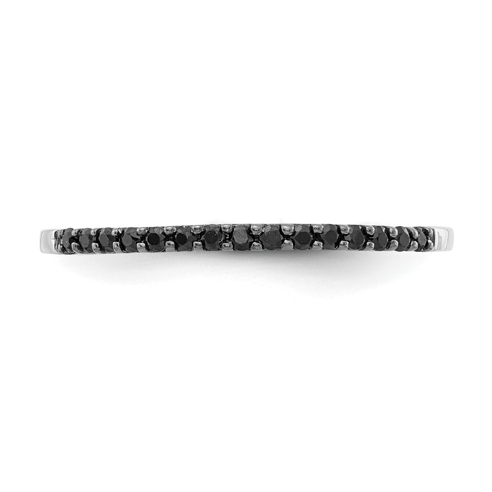 14k White Gold Black Diamond Band (RM5622-BK-013-WA)