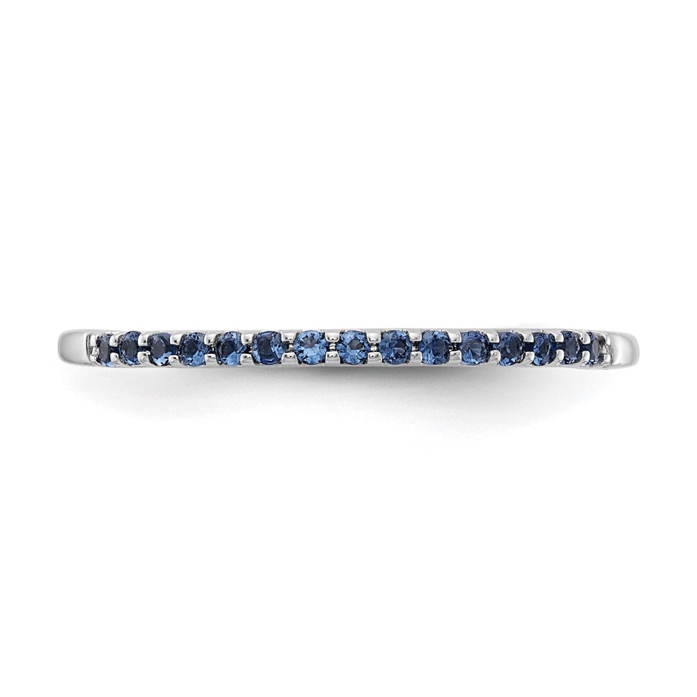 14k White Gold Blue Sapphire Band (RM5622-SA-W)