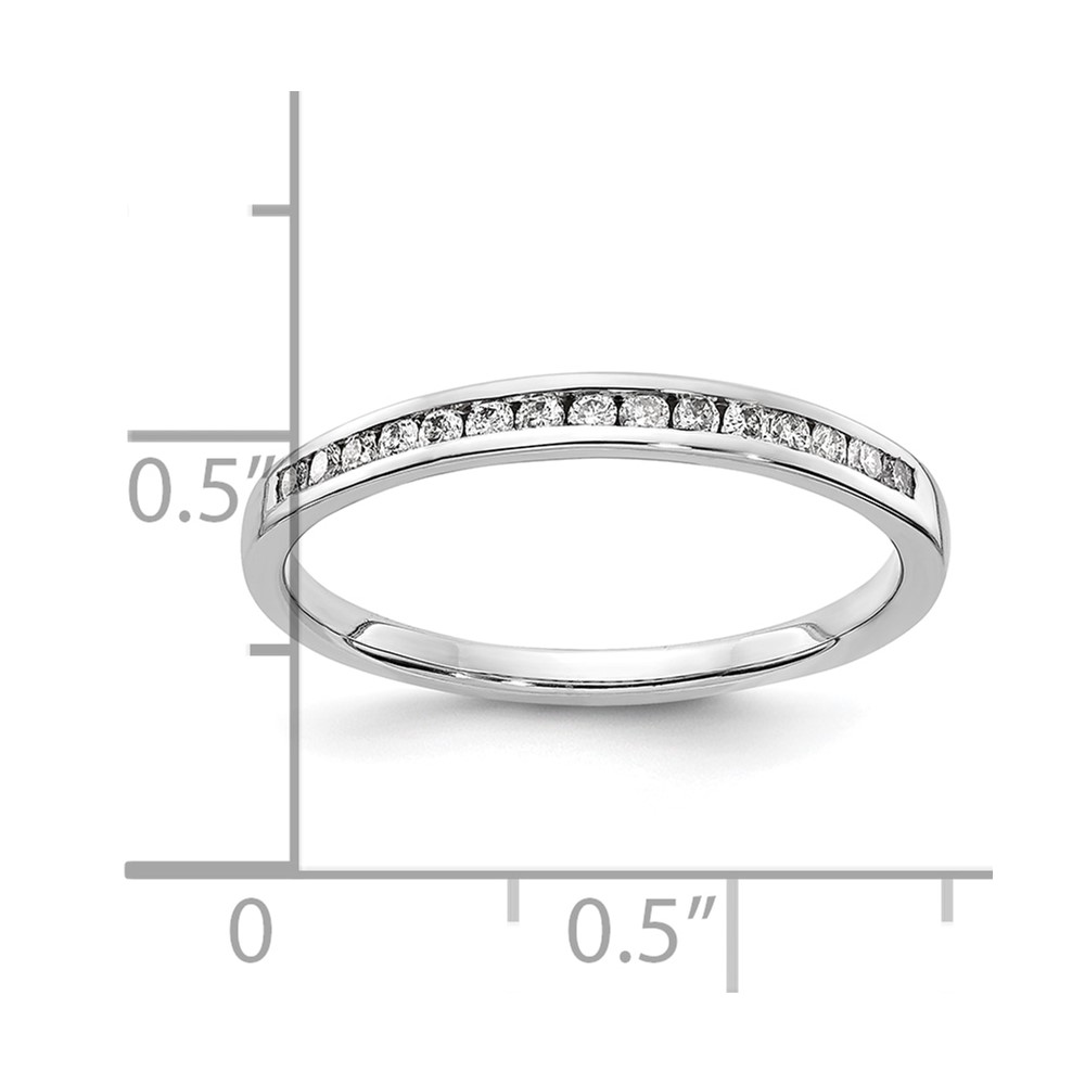10K White Gold Diamond Channel Band (RM5623-016-1WA)