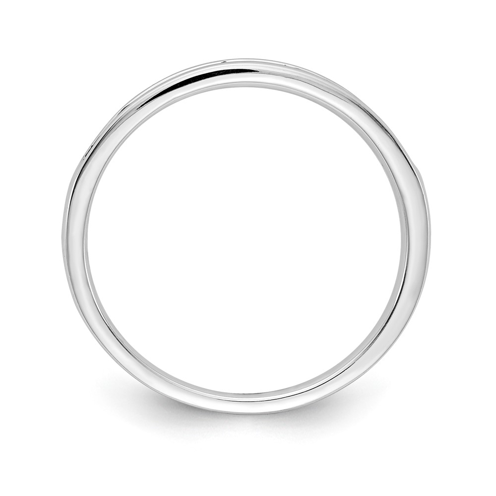 14k White Gold Pink Sapphire Channel Band (RM5623-PS-W)