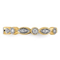 14K Yellow Gold 0.20 Carat Lab Grown Diamond VS SI+ G+ Complete Fashion Band view 4