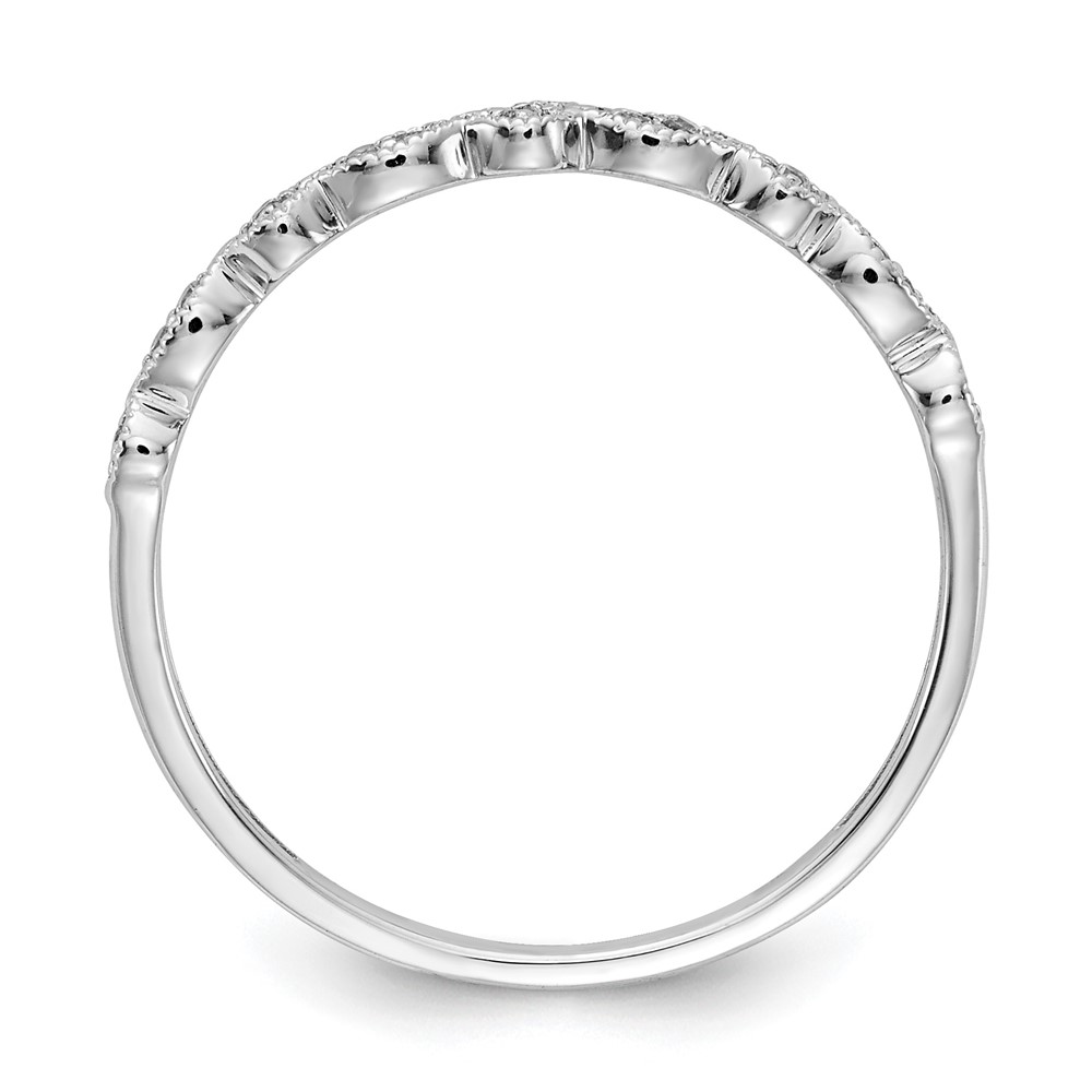 10K White Gold Diamond Fancy Band (RM5625-006-1WA)