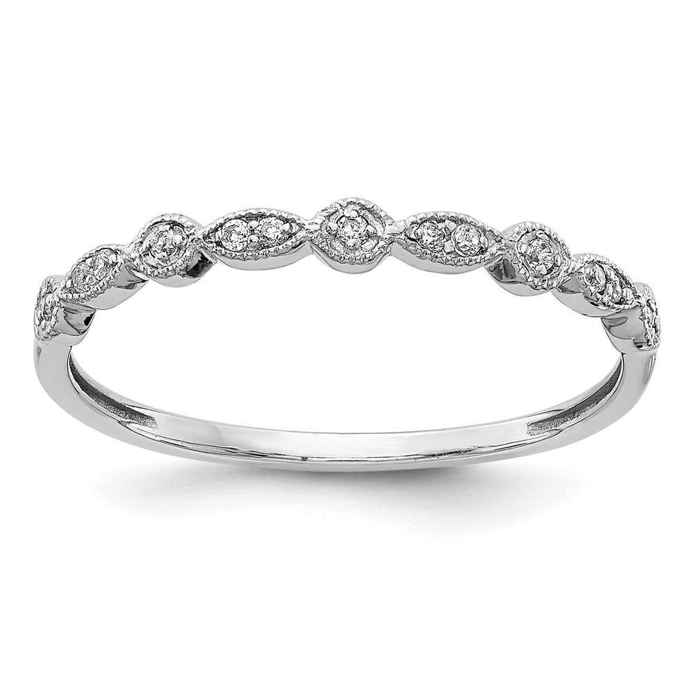 10K White Gold Diamond Fancy Band (RM5625-006-1WA)