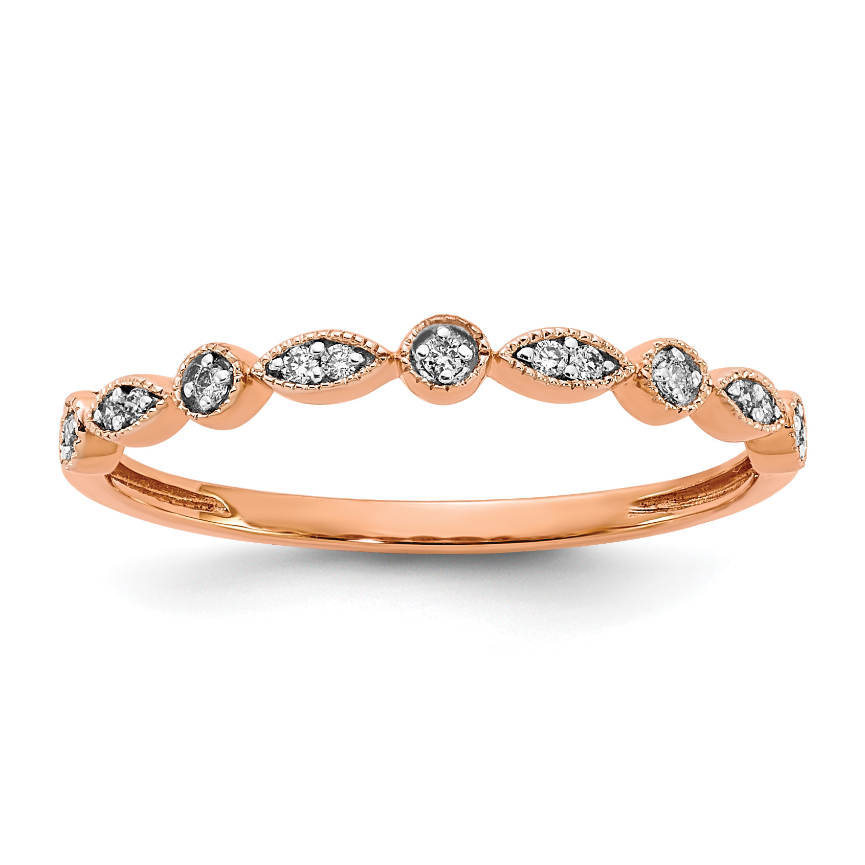 14k Rose Gold Diamond Fancy Band (RM5625-006-RA)