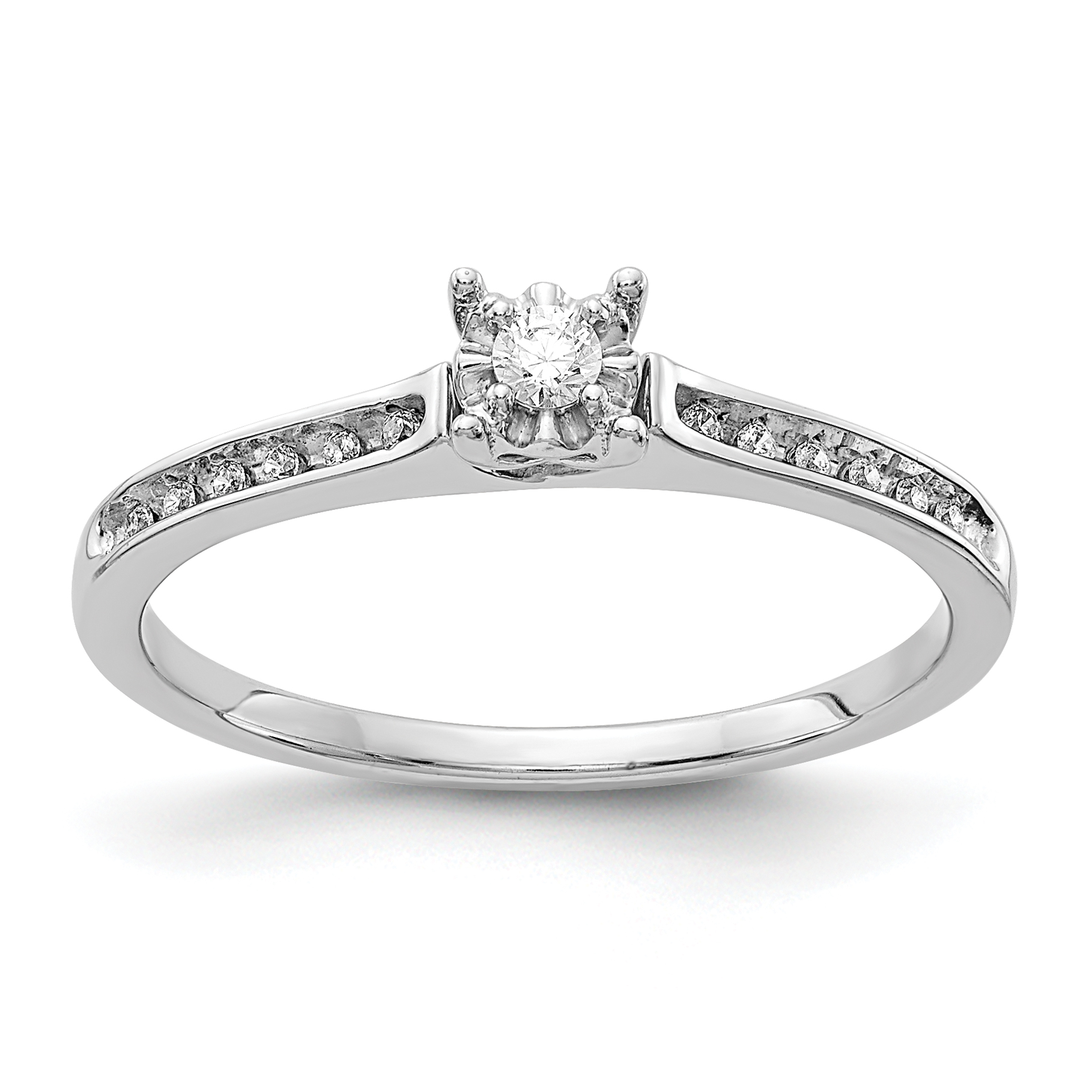 14k White Gold Diamond Ring (RM5639-010-WA)