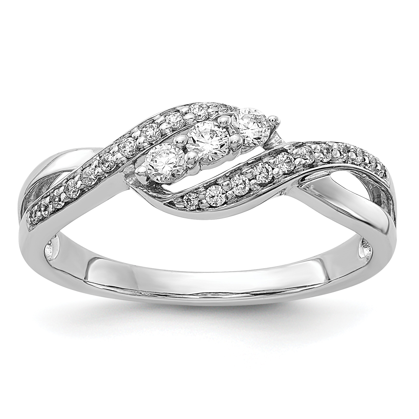 14k White Gold Diamond Fashion Ring (RM5642-025-WA)