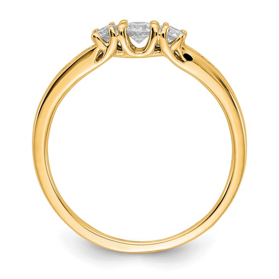14k Yellow Gold Diamond Ring