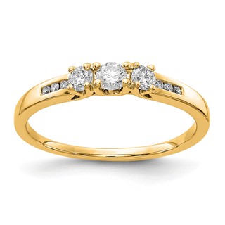 14k Yellow Gold Diamond Ring