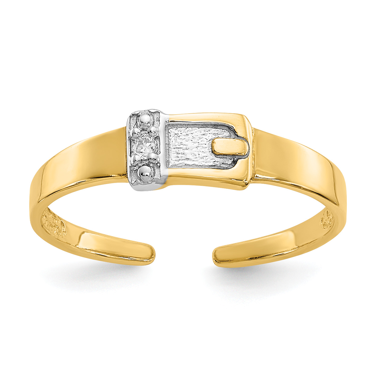 14k .01ct Diamond Buckle Toe Ring (RM5650-001-YA)