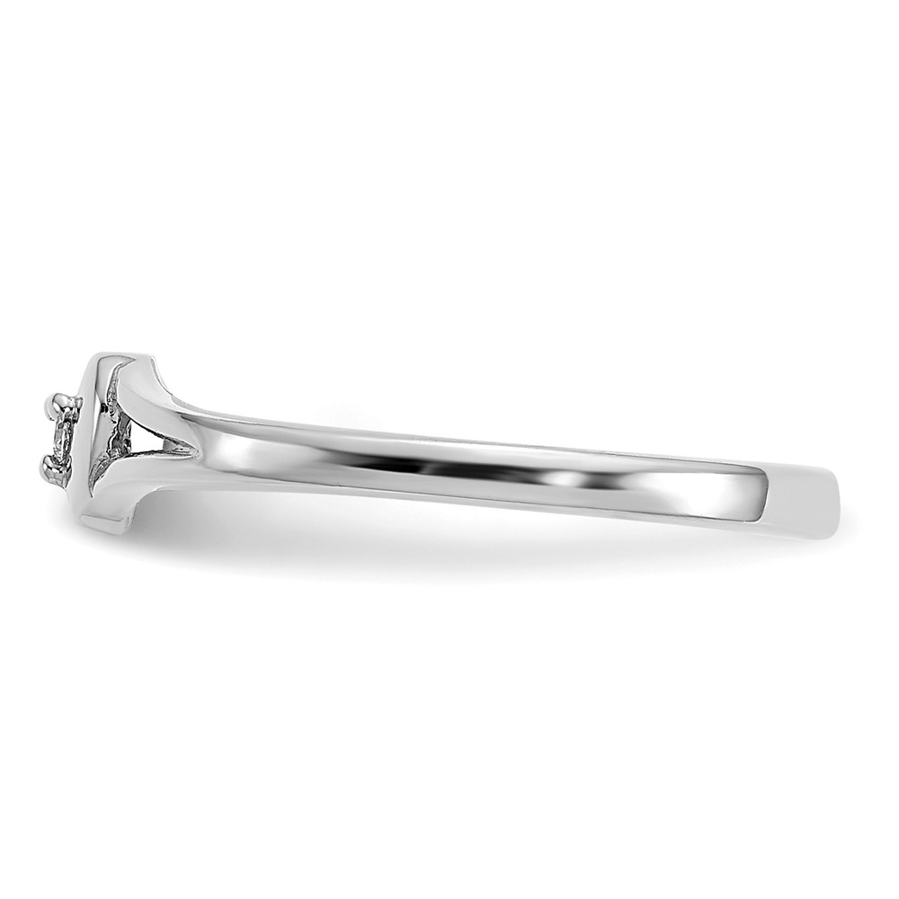10K White Gold .01ct Diamond Heart Toe Ring (RM5652-001-1WA)