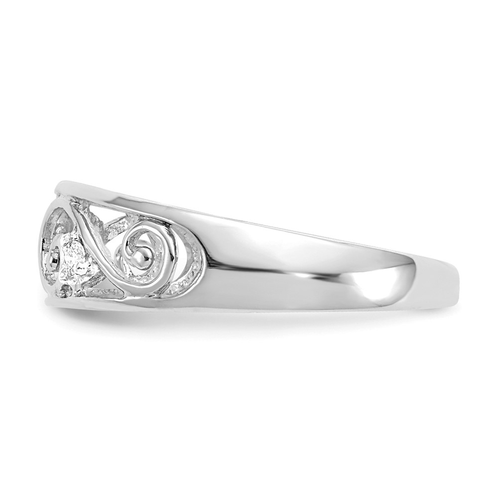 14k Yellow Gold .02ct Diamond Scroll Toe Ring 14k Yellow Gold .02ct Diamond Scroll Toe Ring