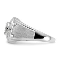 IBGoodman 14K White Gold 0.50 Carat Lab Grown Diamond VS SI+ G+ Complete Men's Ring view 3