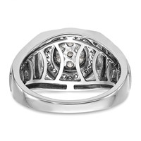 IBGoodman 14K White Gold 0.50 Carat Lab Grown Diamond VS SI+ G+ Complete Men's Ring view 5