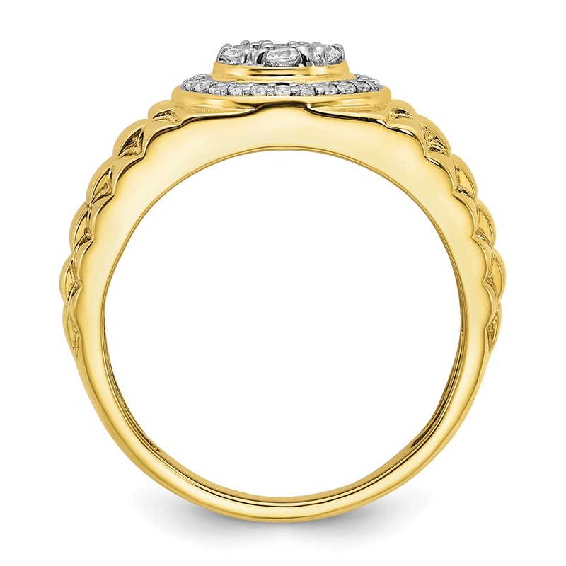 IBGoodman 10k 1/2 carat Lab Grown Diamond VS/SI+ G+ Complete Men's Ring