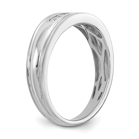 10k White Gold Diamond Men's Ring