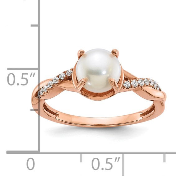 10K RG 7-7.5MM FWC Pearl and 14-1.1mm Rd Dia - Stone:A Mel:S45