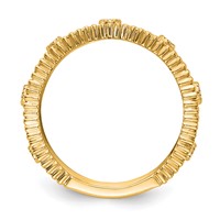 14K Yellow Gold 0.25 Carat Lab Grown Diamond VS SI+ G+ Complete Fashion Band view 2