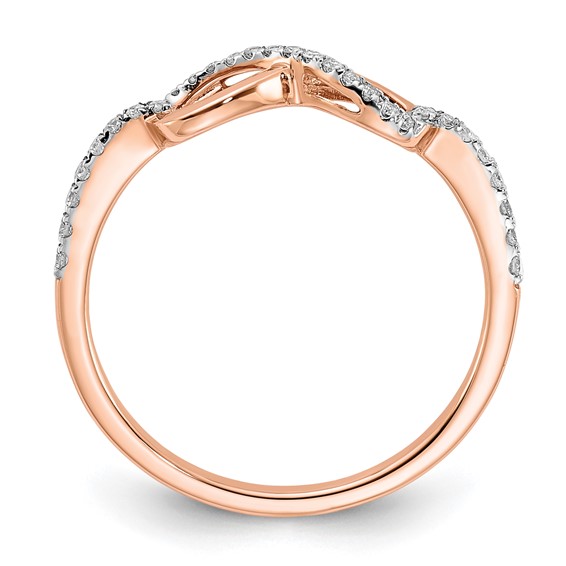 10k Rose Gold Diamond Ring