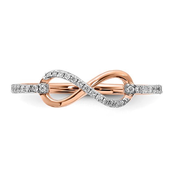 10k Rose Gold Diamond Ring