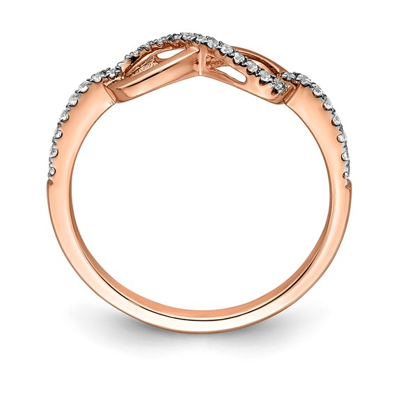10k Rose Gold Diamond Ring