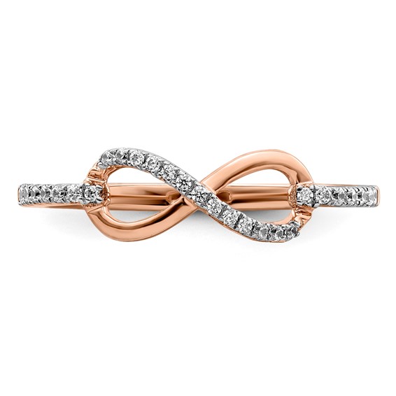 10k Rose Gold Diamond Ring