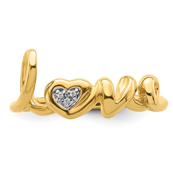 Diamond LOVE Rings