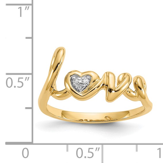 Diamond LOVE Rings