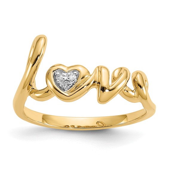 Diamond LOVE Rings