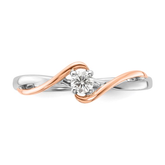 Two-Tone First Promise Diamond Rings
