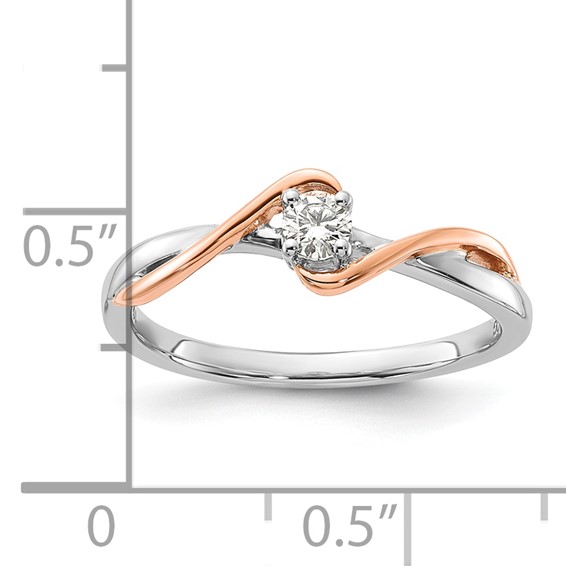 Two-Tone First Promise Diamond Rings