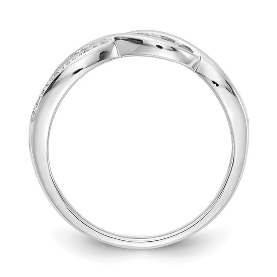 14k White Gold Diamond MOM Ring