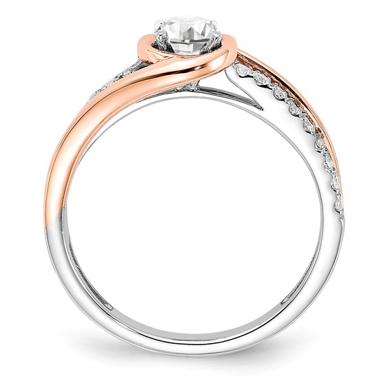 14k White Gold DiamondSemi-Mount Eng Ring