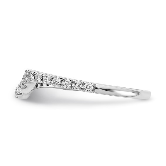 14k White Gold Diamond Wedding Band