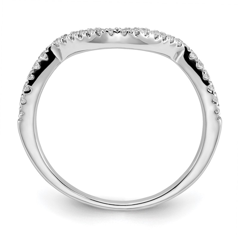 14K White Gold Lab Grown Diamond VS/SI+ G+ Wedding Band