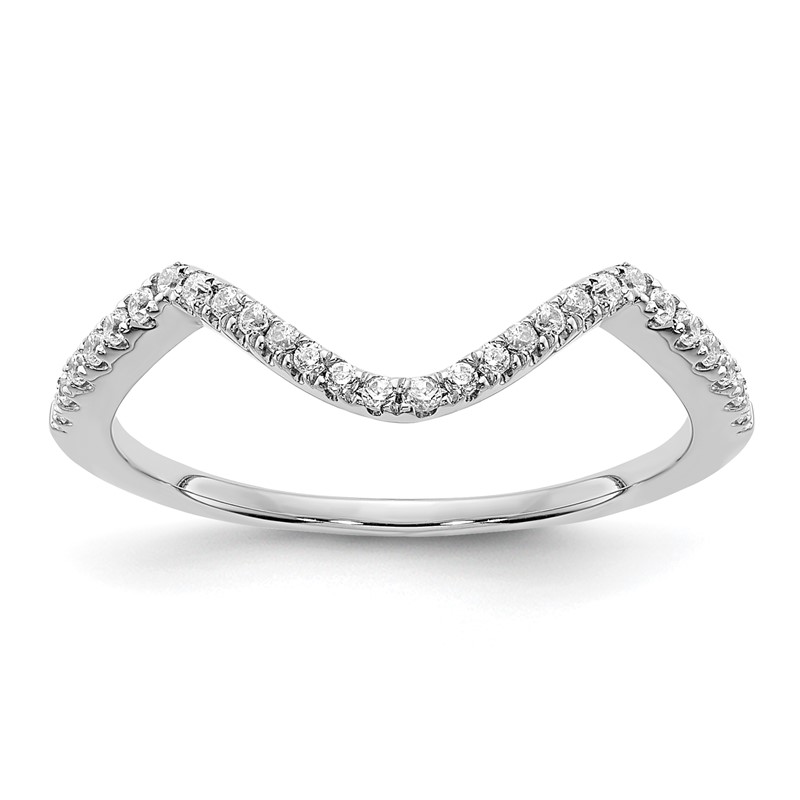 14K White Gold Lab Grown Diamond VS/SI+ G+ Wedding Band
