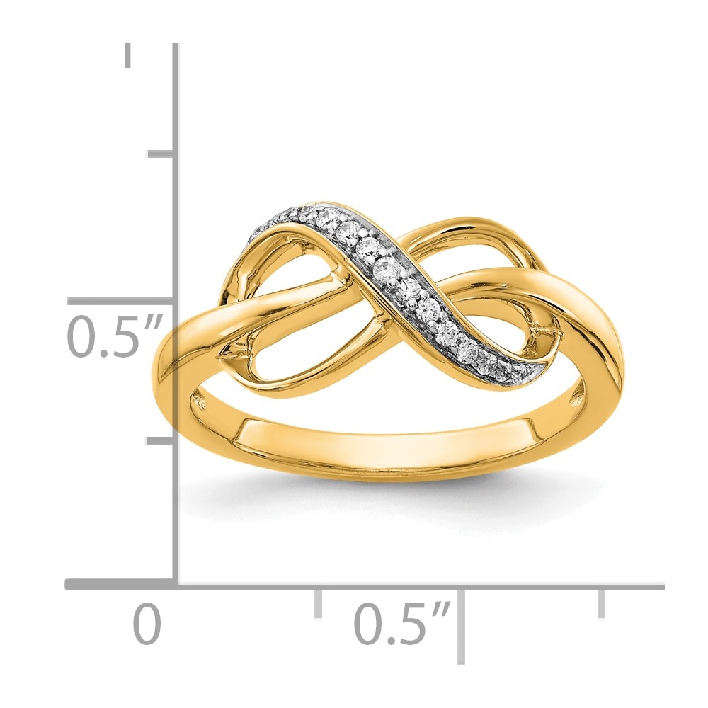 10K Diamond Infinity Ring (RM5735-008-1YA)