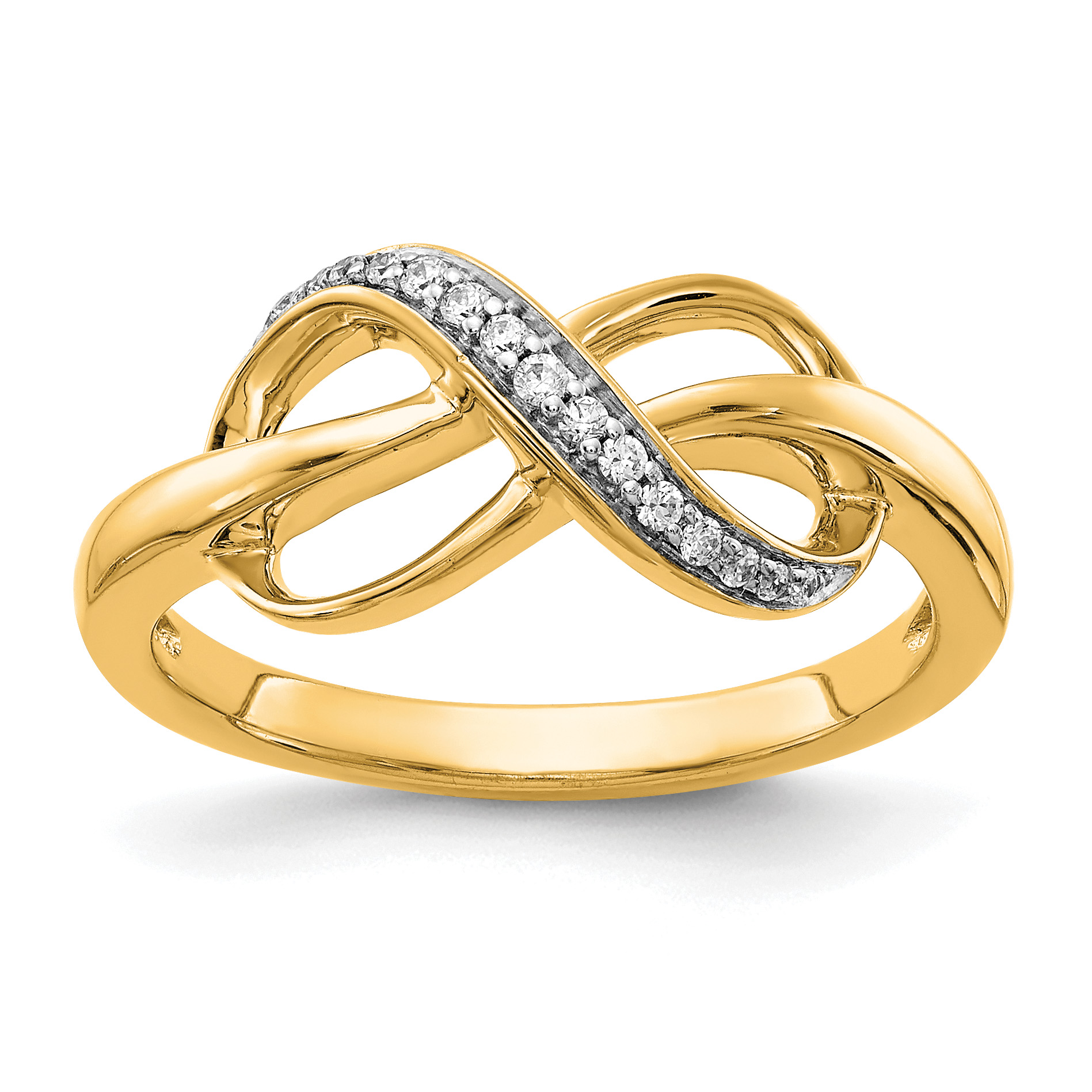 10K Diamond Infinity Ring (RM5735-008-1YA)