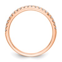 14K Rose Gold 0.20 Carat Lab Grown Diamond VS SI+ G+ Complete Wedding Band view 2