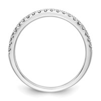 14K White Gold 0.20 Carat Lab Grown Diamond VS SI+ G+ Complete Wedding Band view 2