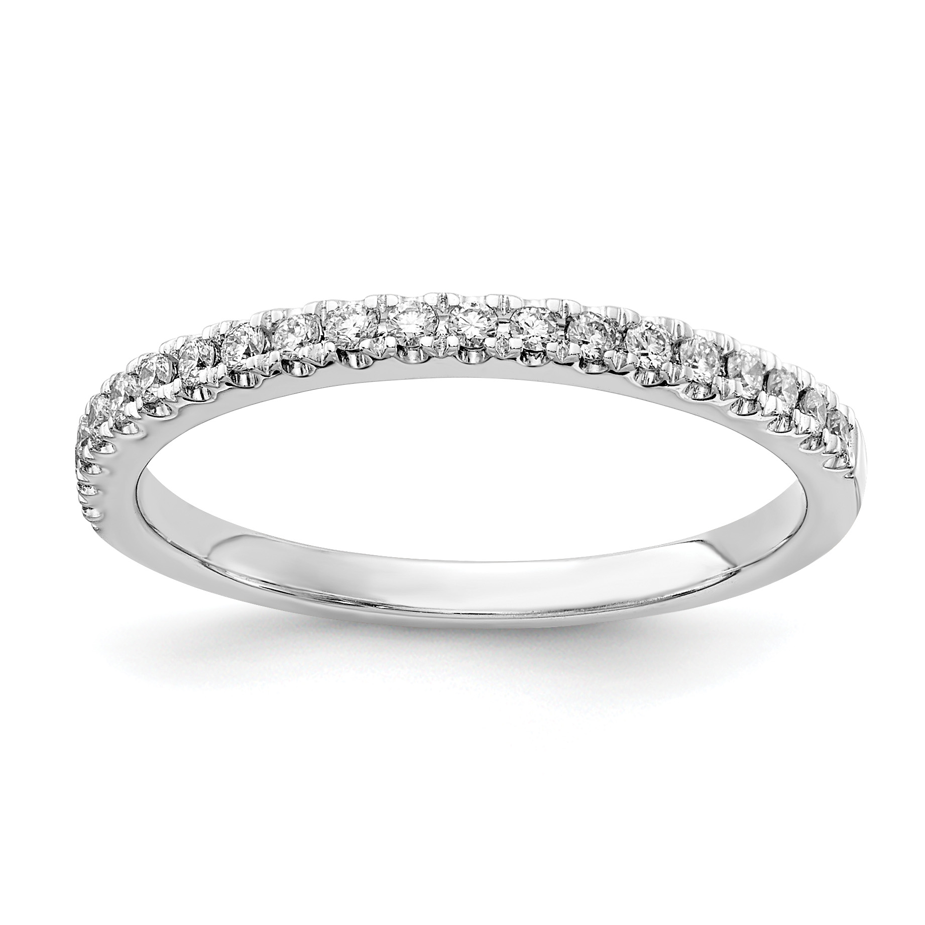 14k White Gold 1/5 carat Lab Grown Diamond VS/SI+ G+ Complete Wedding Band (RM5736B-020-WLD)