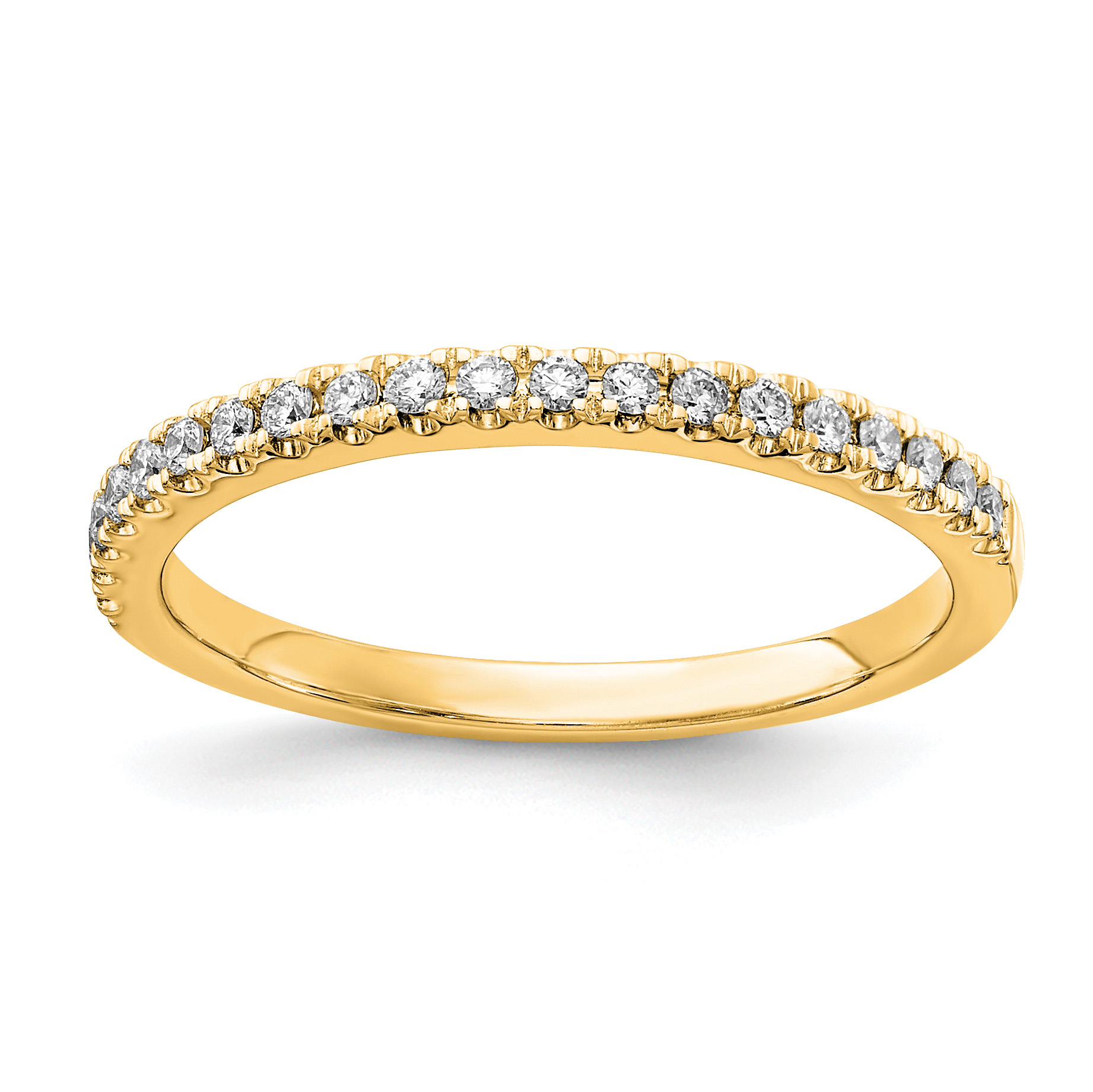 14k 1/5 carat Lab Grown Diamond VS/SI+ G+ Complete Wedding Band (RM5736B-020-LD)