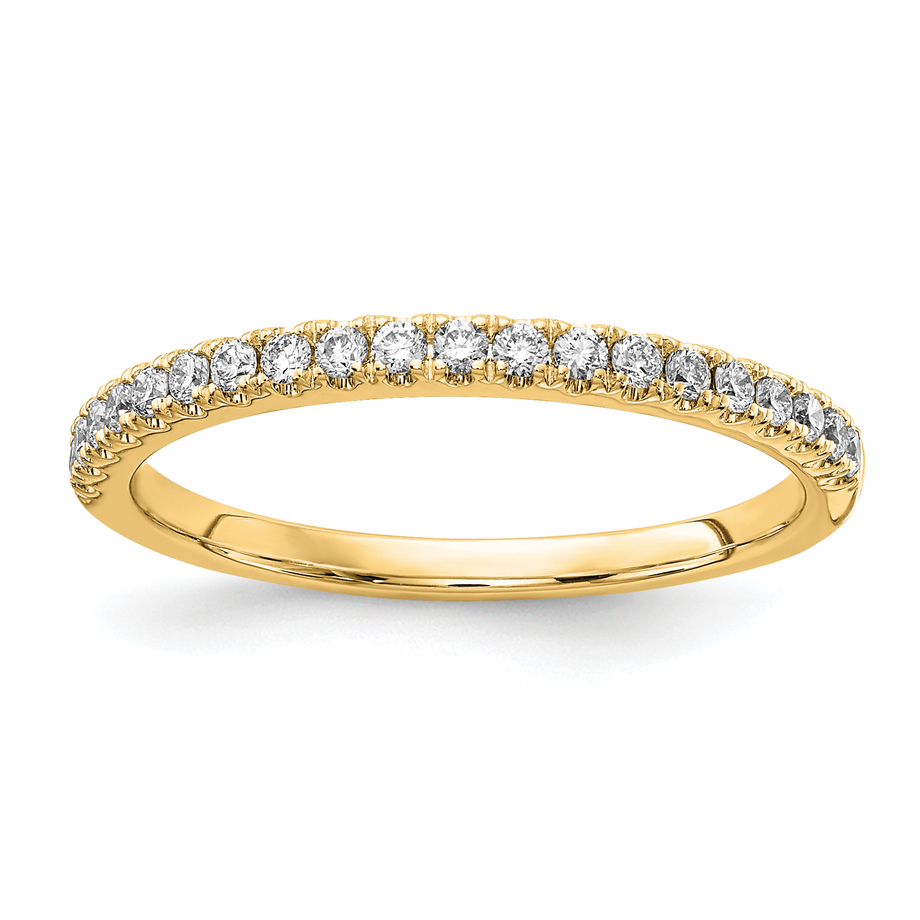 14k 1/4 carat Lab Grown Diamond VS/SI+ G+ Complete Wedding Band (RM5736B-025-LD)